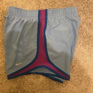 🔥 Nike Tempo Dri Fit Running Shorts Blue and Purple size Medium